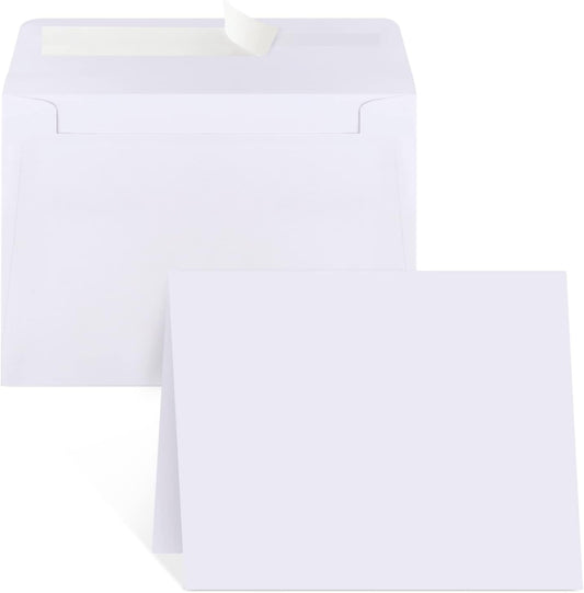 Blank Cards and Envelopes 4x6, 30 Pack White Invitation Cardstock with 30 Pack Envelopes, Self-Seal 4 The Love Cards and Envelopes